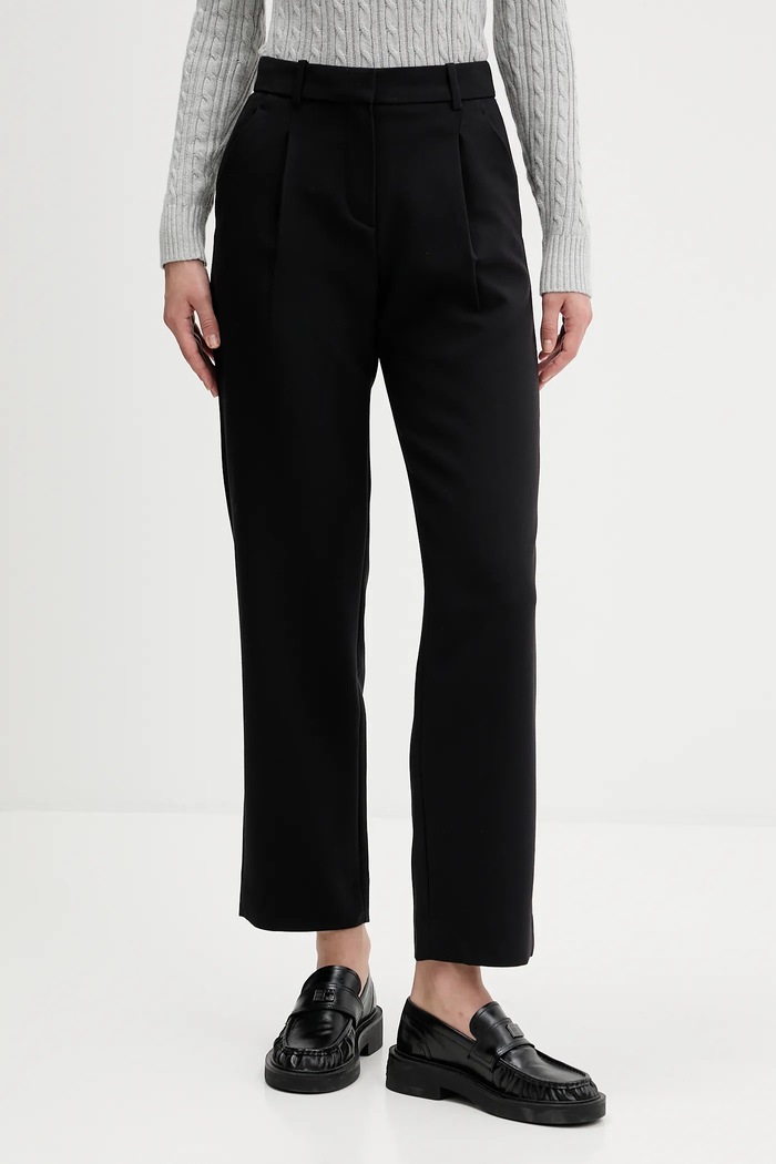 Nohavice Abercrombie & Fitch s elastanom čierna KI156.5521.900