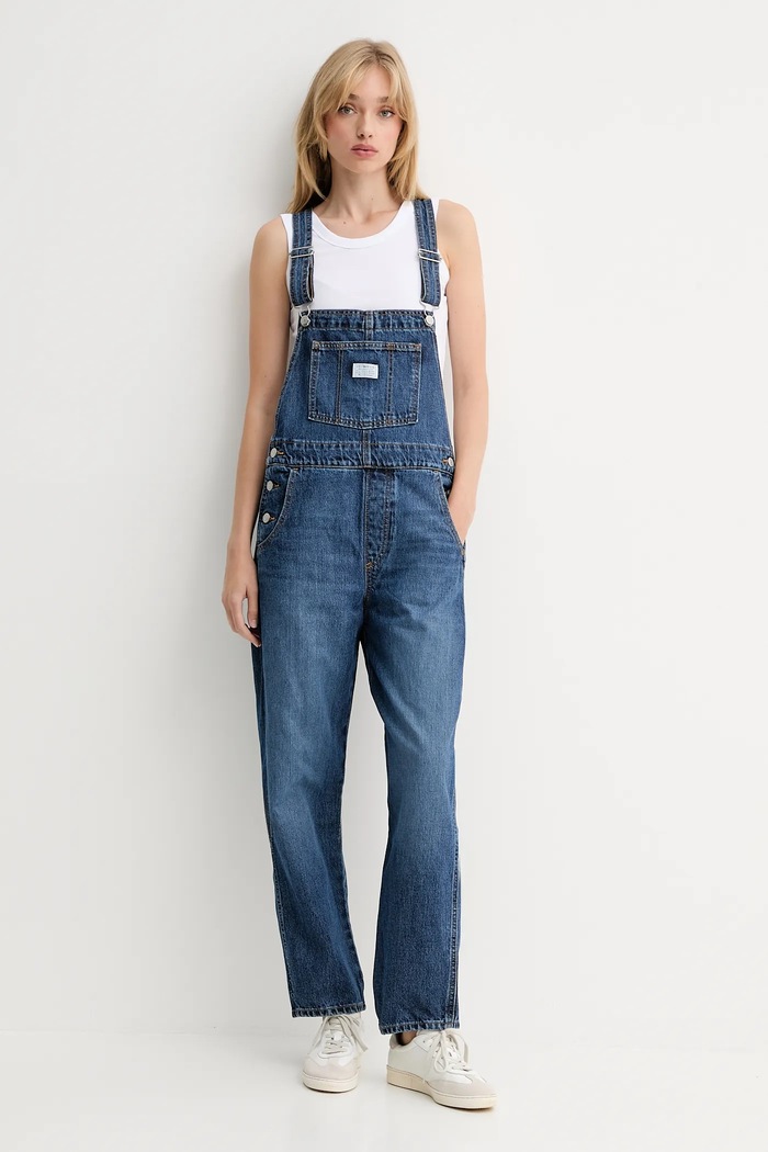 Levi's salopete din denim VINTAGE OVERALL 85315.0036 albastru AW25