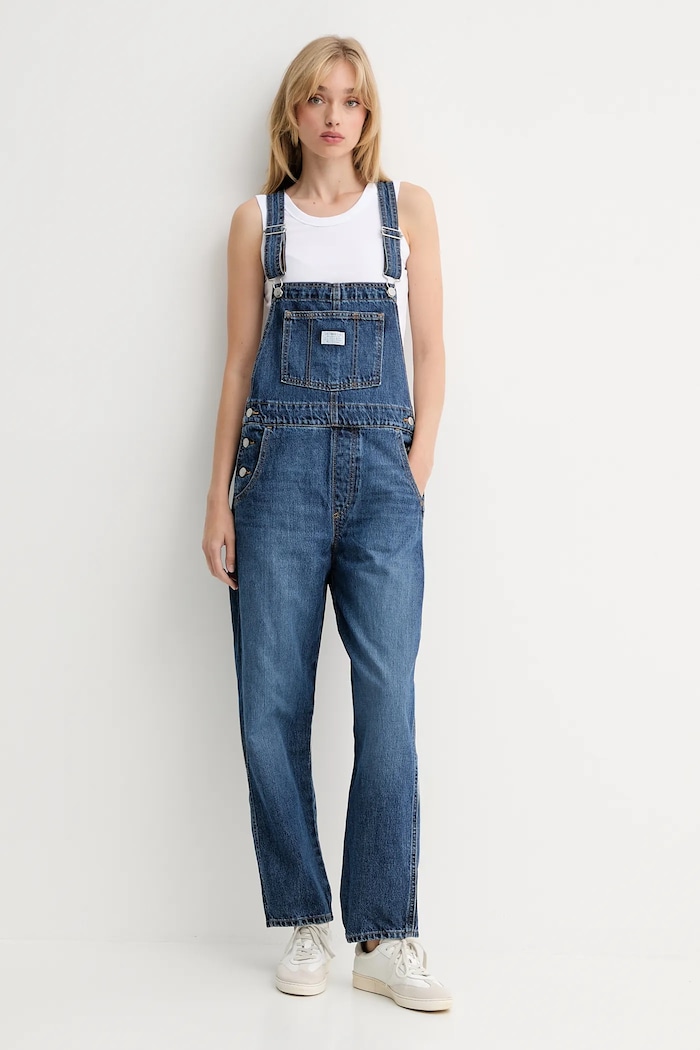 Levi's salopete din denim VINTAGE OVERALL 85315.0036 albastru AW25