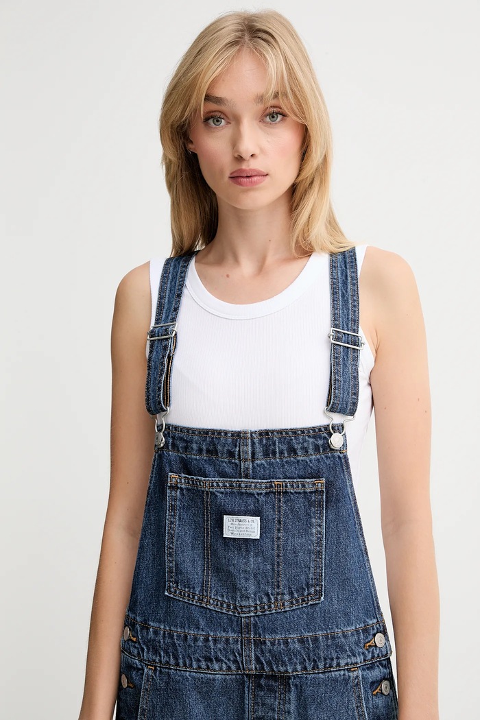 Levi's salopete din denim VINTAGE OVERALL albastru 85315.0036