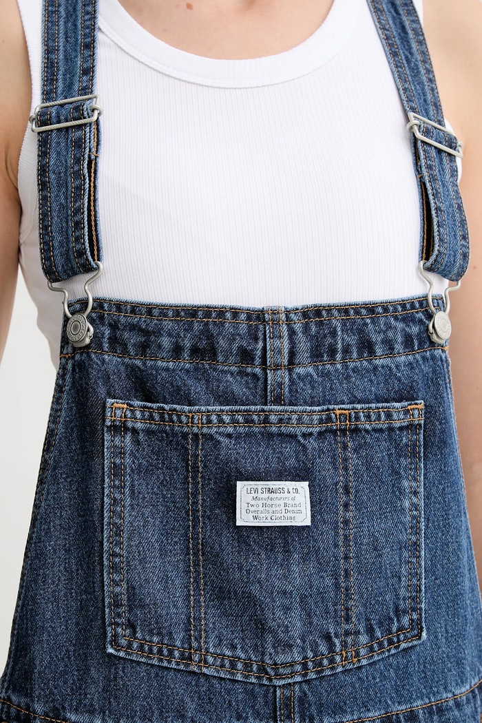 Levi's salopete din denim VINTAGE OVERALL 85315.0036 albastru