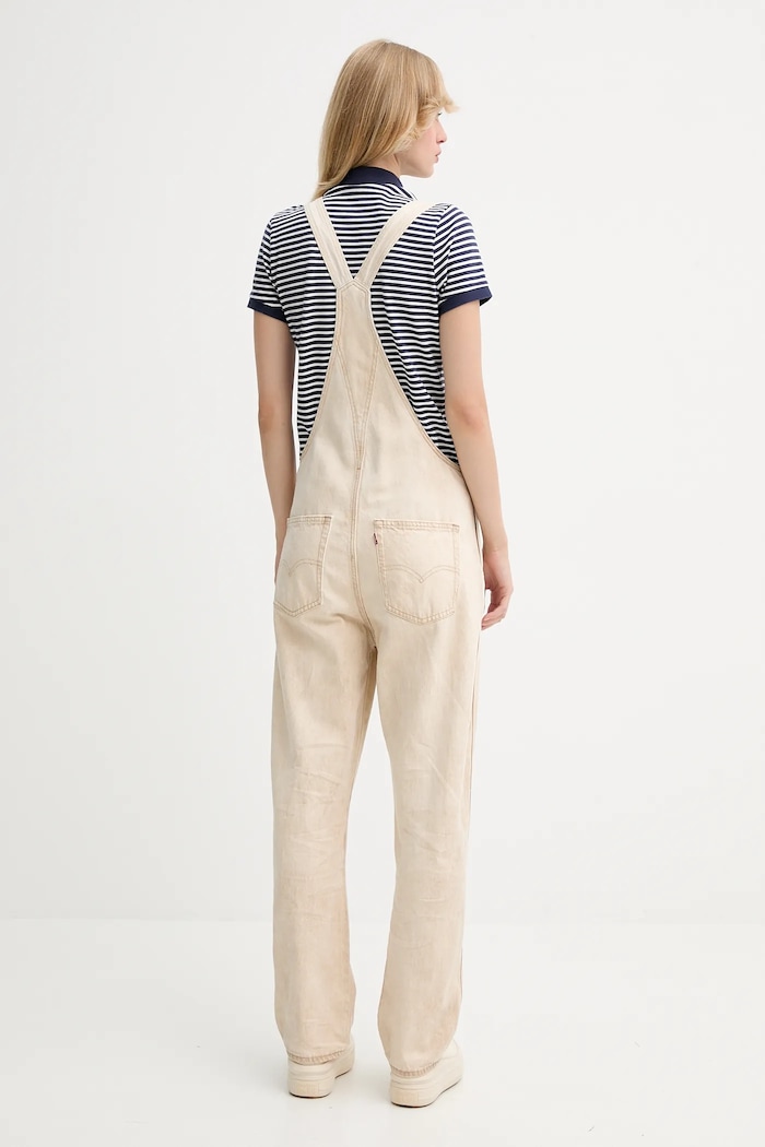 Levi's salopete din denim VINTAGE OVERALL 85315.0037 bej AW25