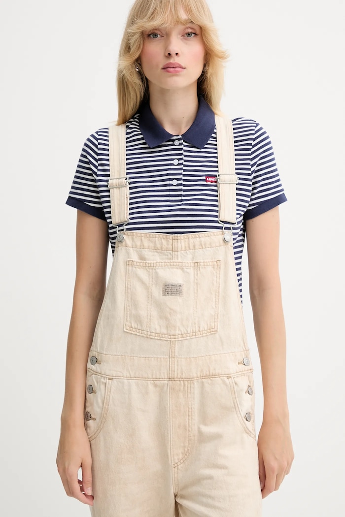 Îmbrăcăminte Levi's salopete din denim VINTAGE OVERALL 85315.0037 bej