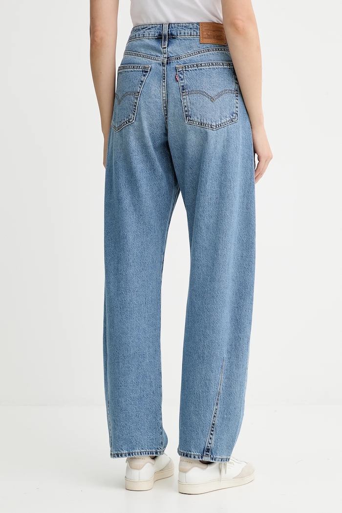 Îmbrăcăminte Levi's blugi barrel pentru femei BAGGY DAD BARREL 0039A albastru
