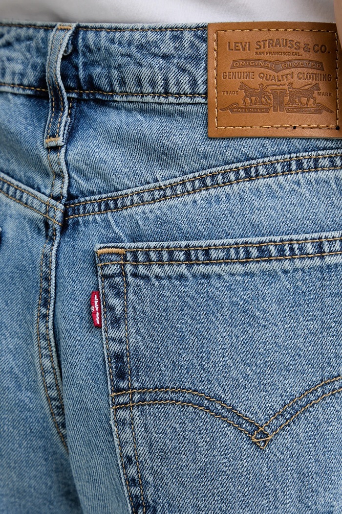 Levi's blugi barrel pentru femei BAGGY DAD BARREL albastru 0039A