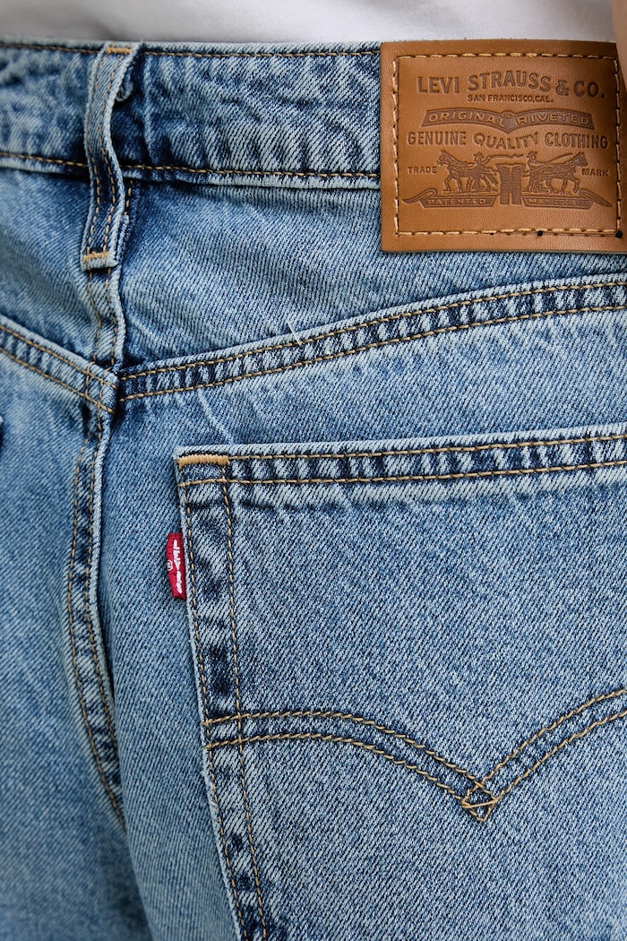 Levi's blugi barrel pentru femei BAGGY DAD BARREL albastru 0039A