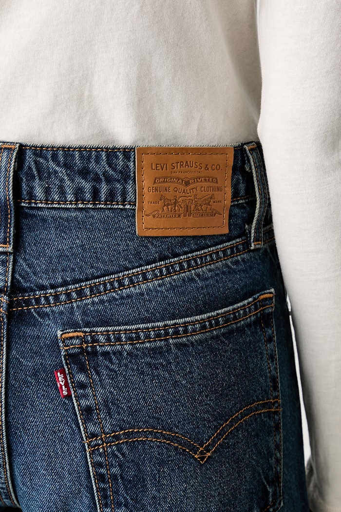 Levi's barrel traperice za žene BAGGY DAD BARREL mornarsko plava 0039A