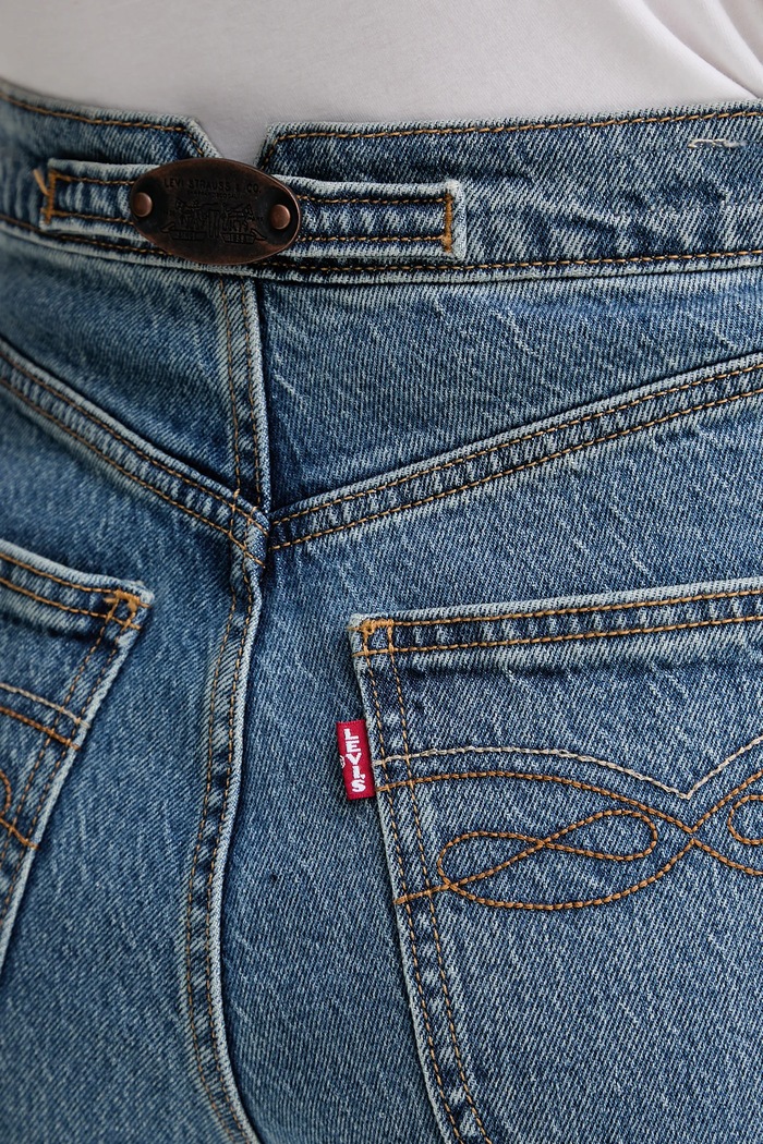 Levi's jeans RIBCAGE FL WESTERN albastru 001UT