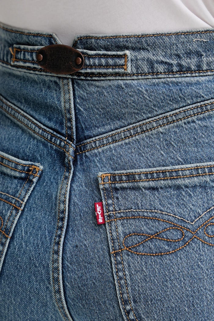 Levi's jeans RIBCAGE FL WESTERN albastru 001UT
