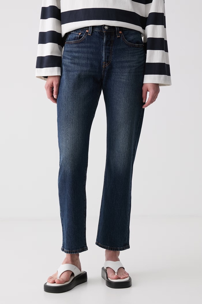 Levi's ίσια γυναικεία 501 CURVE σκούρο μπλε 0036A