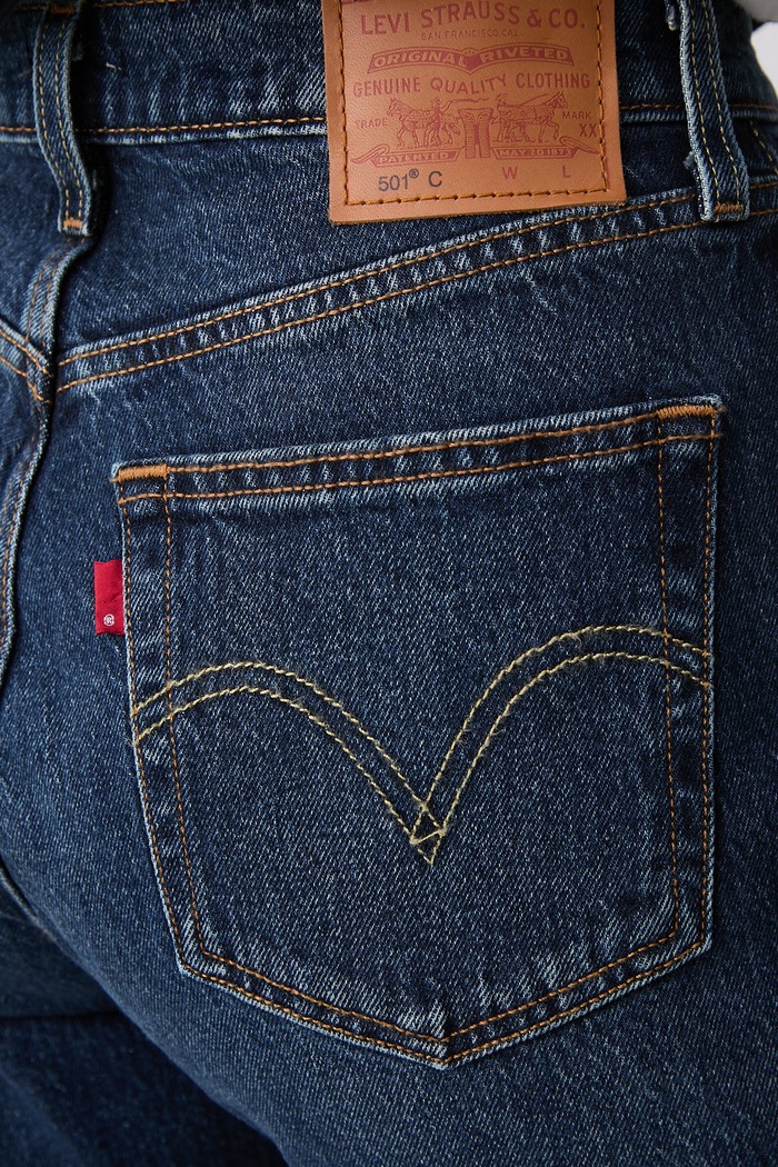 Levi's ίσια γυναικεία 501 CURVE σκούρο μπλε 0036A