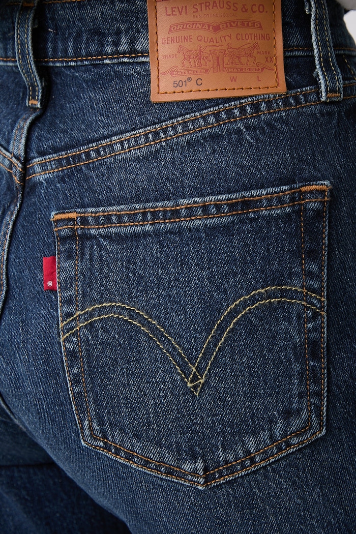 Levi's ίσια γυναικεία 501 CURVE σκούρο μπλε 0036A