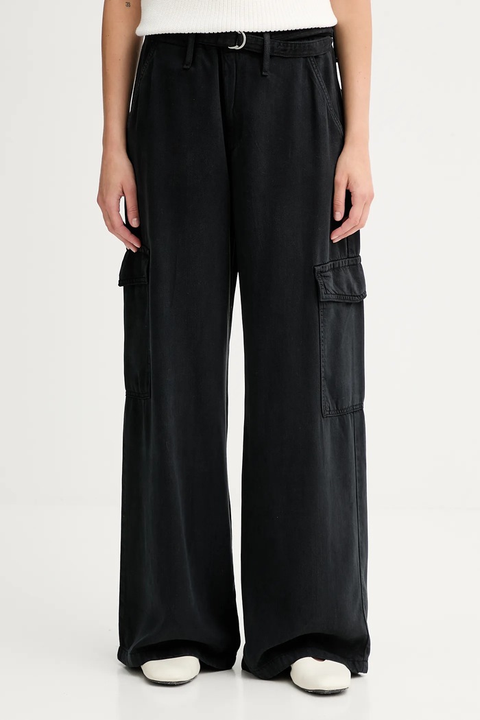Nohavice Levi's BAGGY DAD CARGO látka čierna 003IN