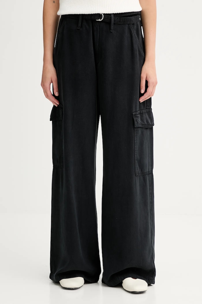 Nohavice Levi's BAGGY DAD CARGO látka čierna 003IN