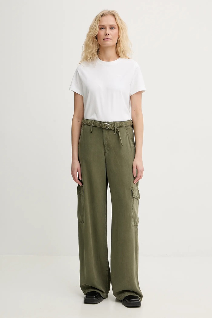 Levi's nadrág BAGGY DAD CARGO 003IN.0004 zöld AA00