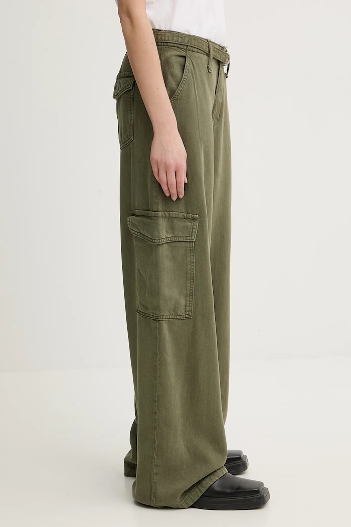 Levi's nadrág BAGGY DAD CARGO zöld 003IN.0004
