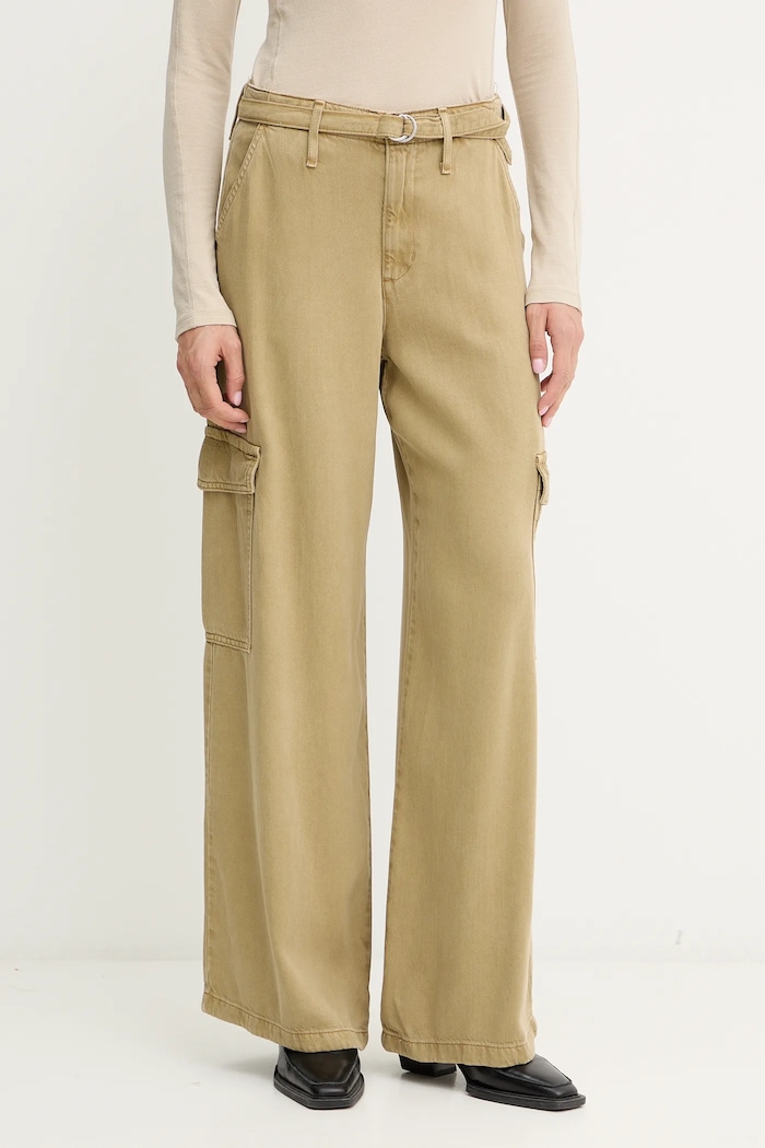 Kalhoty Levi's BAGGY DAD CARGO medium zelená 003IN.0005