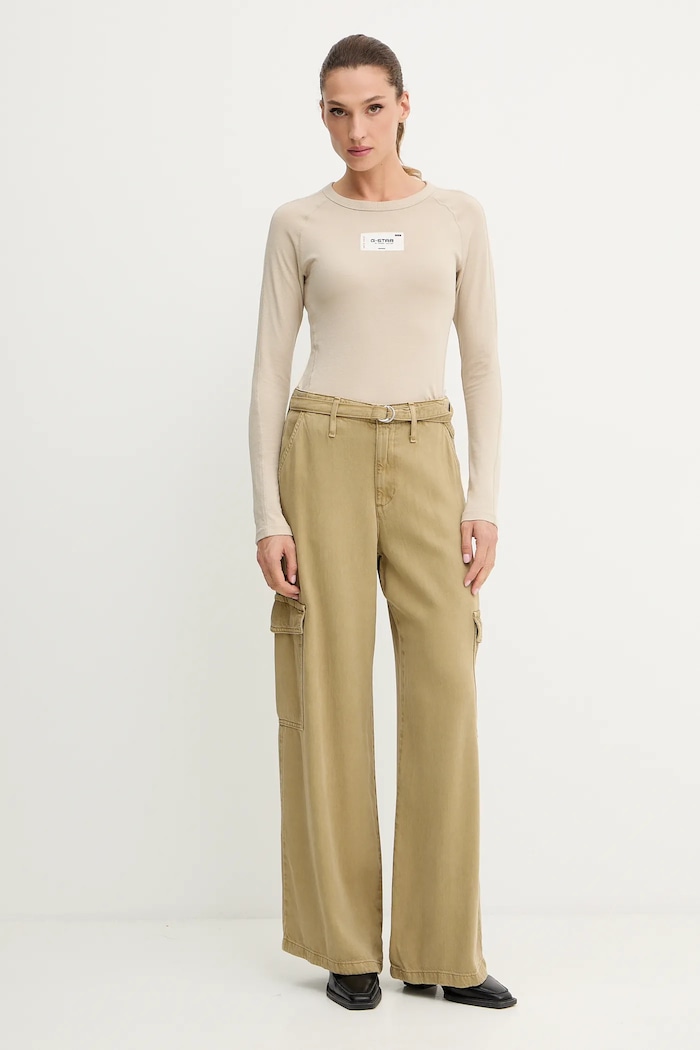 Kalhoty Levi's BAGGY DAD CARGO 003IN.0005 zelená AW25