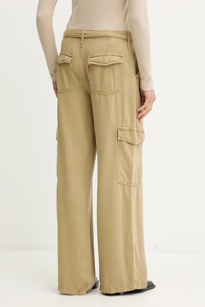 Oblečení Kalhoty Levi's BAGGY DAD CARGO 003IN.0005 zelená