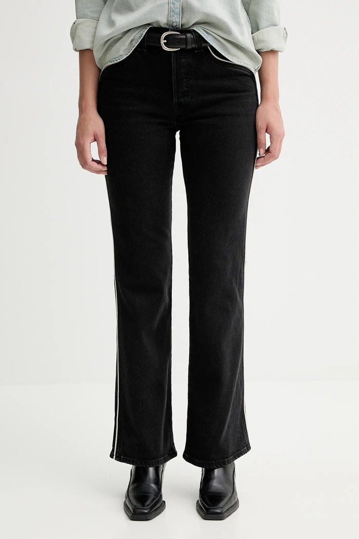 Levi's jeansy WEDGIE BOOT PIPING czarny 003QB