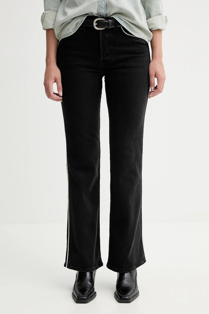 Levi's jeansy WEDGIE BOOT PIPING czarny 003QB