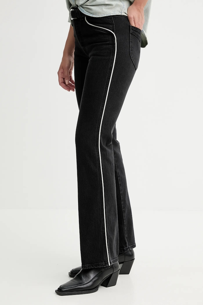 Levi's jeansy WEDGIE BOOT PIPING czarny 003QB
