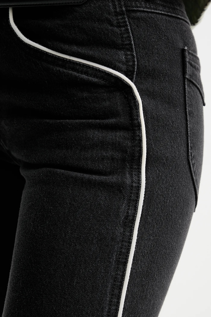 Levi's jeansy WEDGIE BOOT PIPING 003QB czarny
