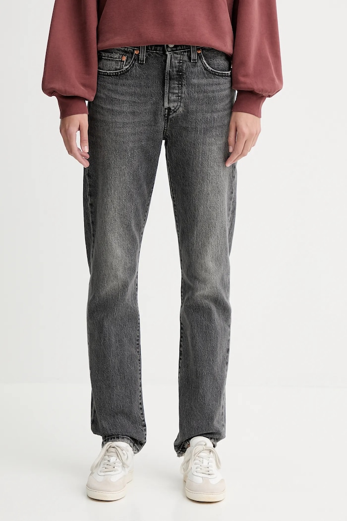 Levi's jeansy 501® JEANS FOR WOMEN szary 12501.0604