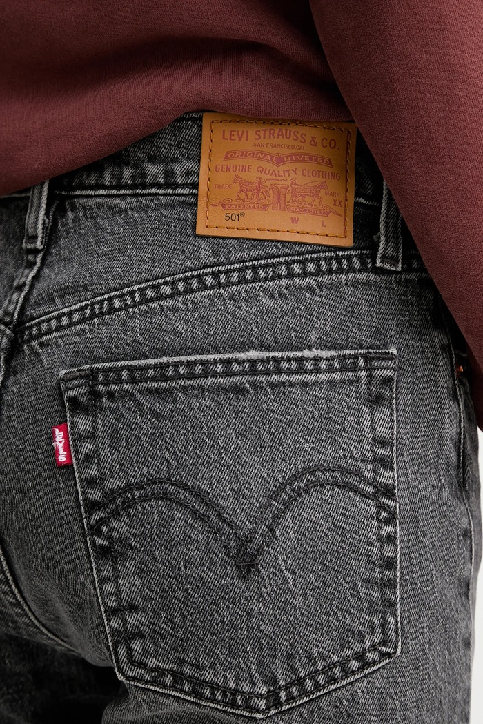Levi's jeansy 501® JEANS FOR WOMEN szary 12501.0604