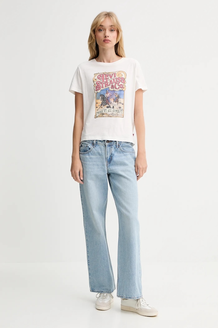 Levi's jeans LOW LOOSE A5566.0010 albastru AW25