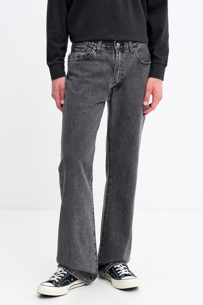 Bombažne kavbojke Levi's 567™ RELAXED FLARE siva A8630.0007