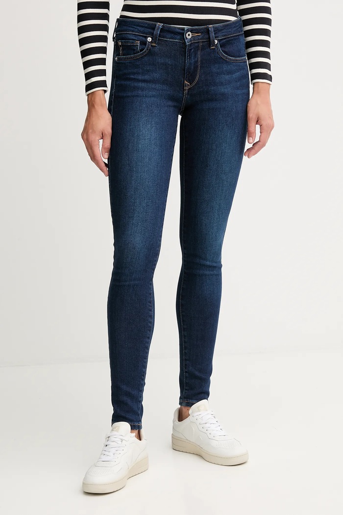 Rifle Pepe Jeans Planet friendly tmavomodrá PL2045836FA