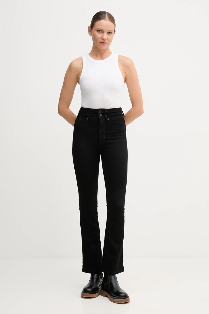 Rifle Pepe Jeans PL20501049CB čierna AW25