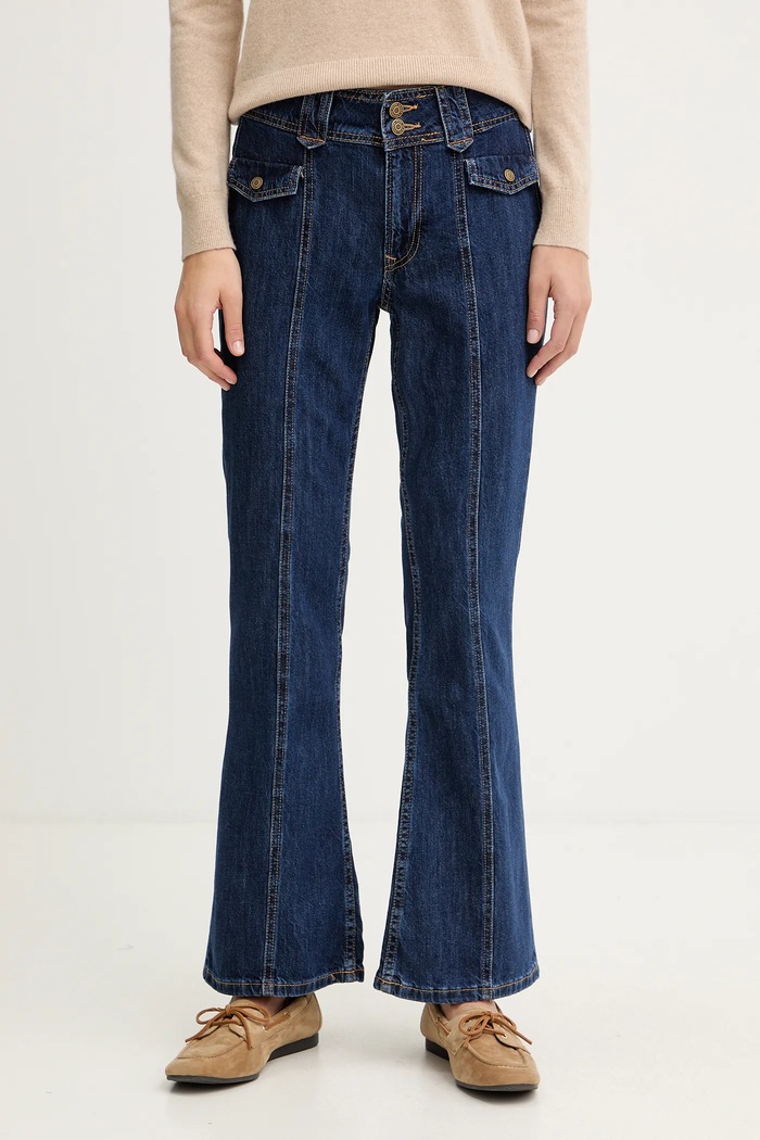 Pepe Jeans blugi Planet friendly bleumarin PL2050891