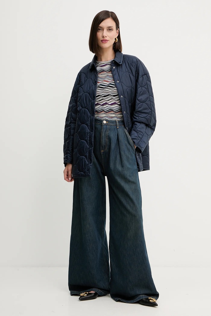 Τζιν παντελόνι Twinset 252TP2560 σκούρο μπλε AW25