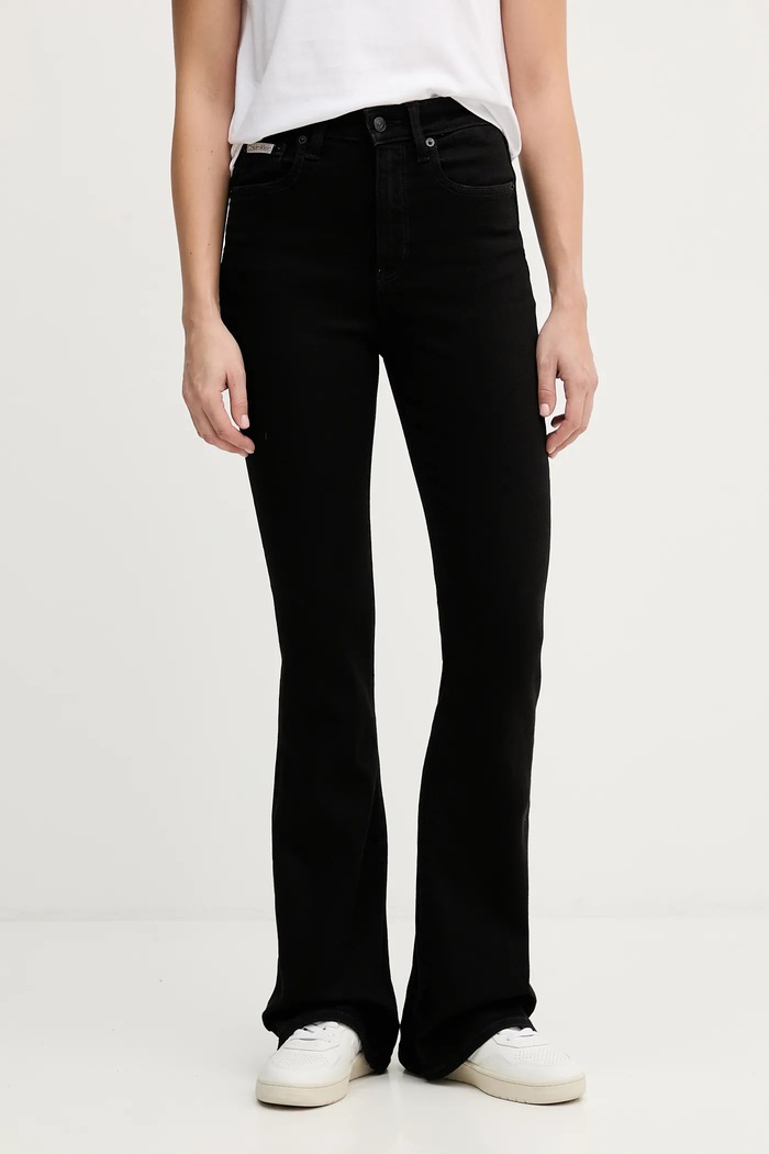 Rifle Calvin Klein Jeans Planet friendly čierna LV047B942G