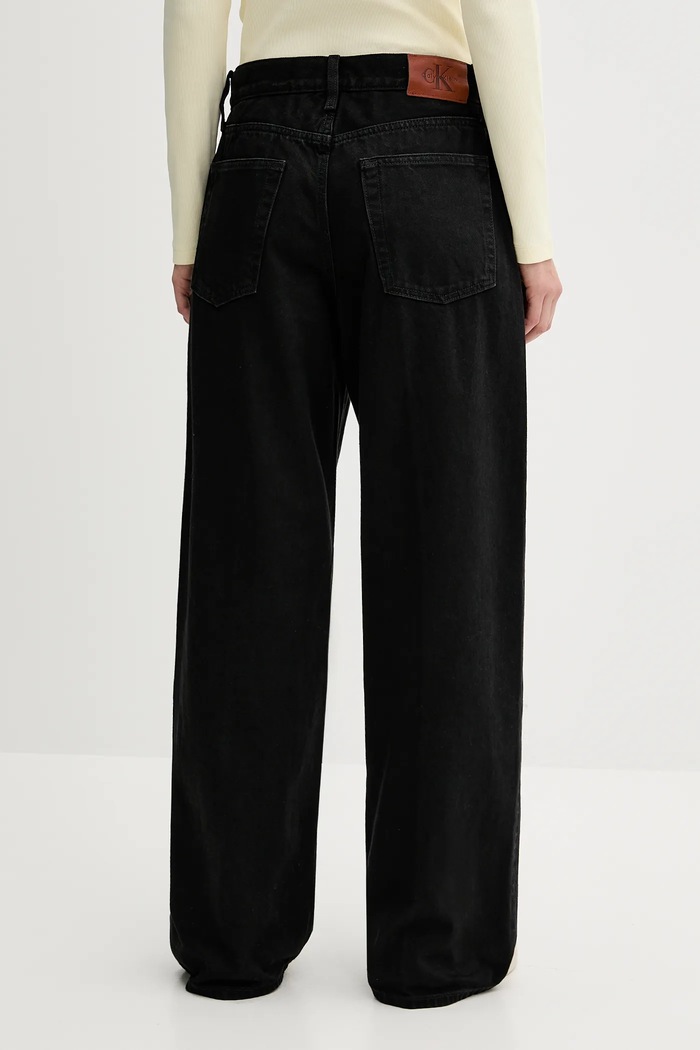 Ρούχα Τζιν παντελόνι Calvin Klein Jeans LV047D713G μαύρο