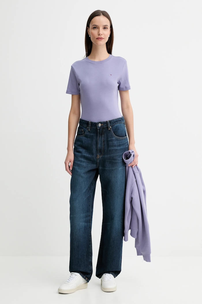 Rifle Tommy Hilfiger WW0WW46771 tmavomodrá AW25