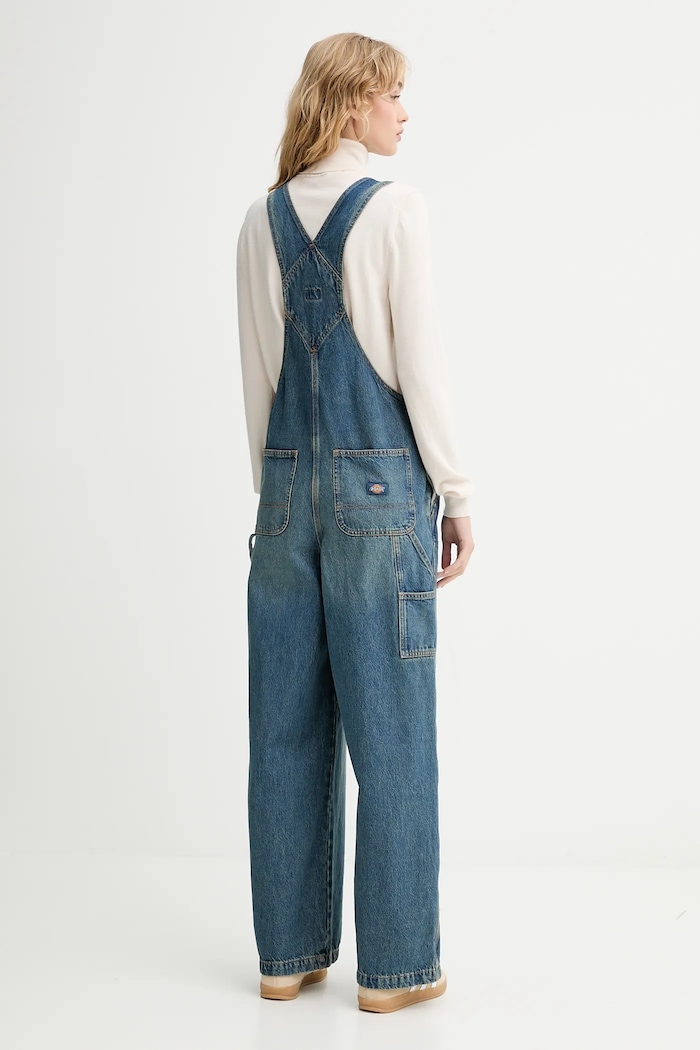 Odzież Dickies ogrodniczki jeansowe DK0A87N7 niebieski