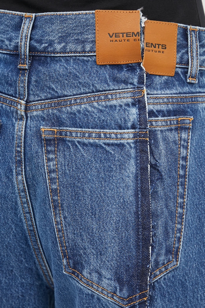 Džíny VETEMENTS Cut Reconstructed UH76DP460MB3 modrá