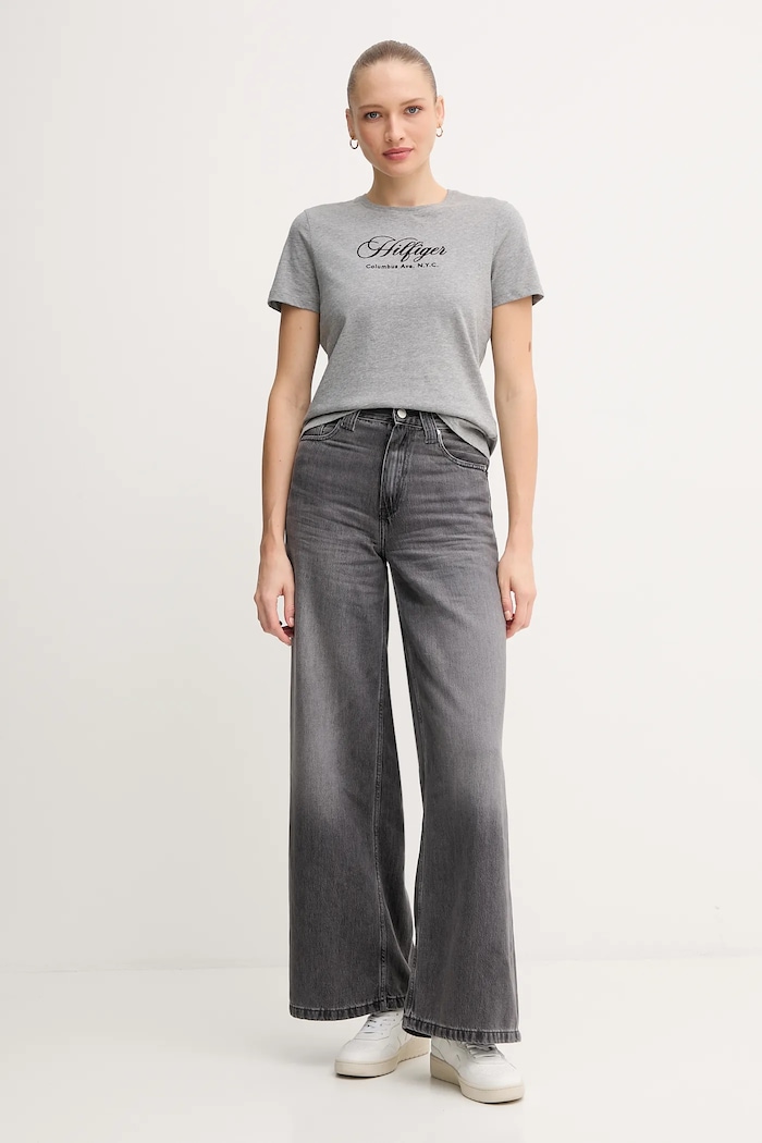 Τζιν παντελόνι Tommy Hilfiger WW0WW48396 γκρί AW25