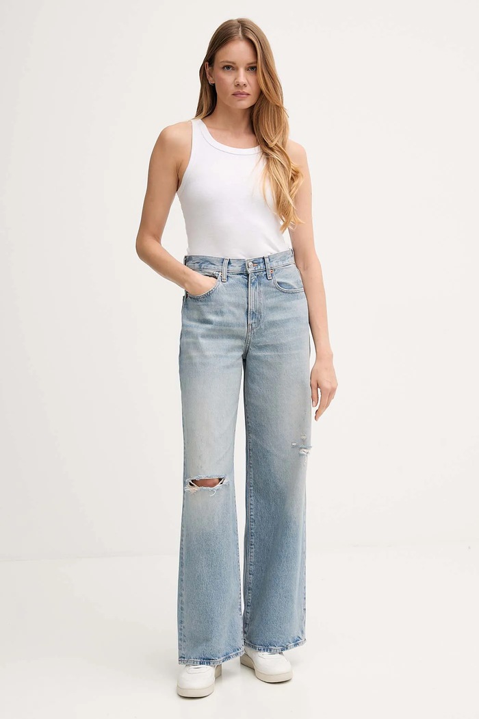 Rifle Calvin Klein Jeans LV047D745G modrá AW25