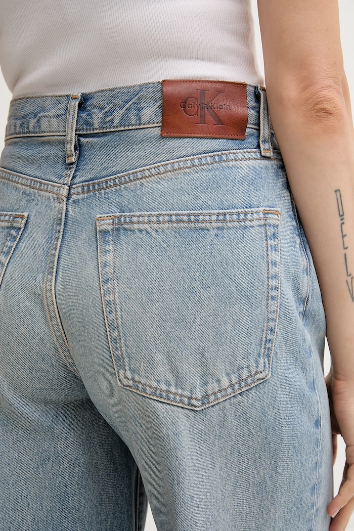 Rifle Calvin Klein Jeans modrá LV047D745G