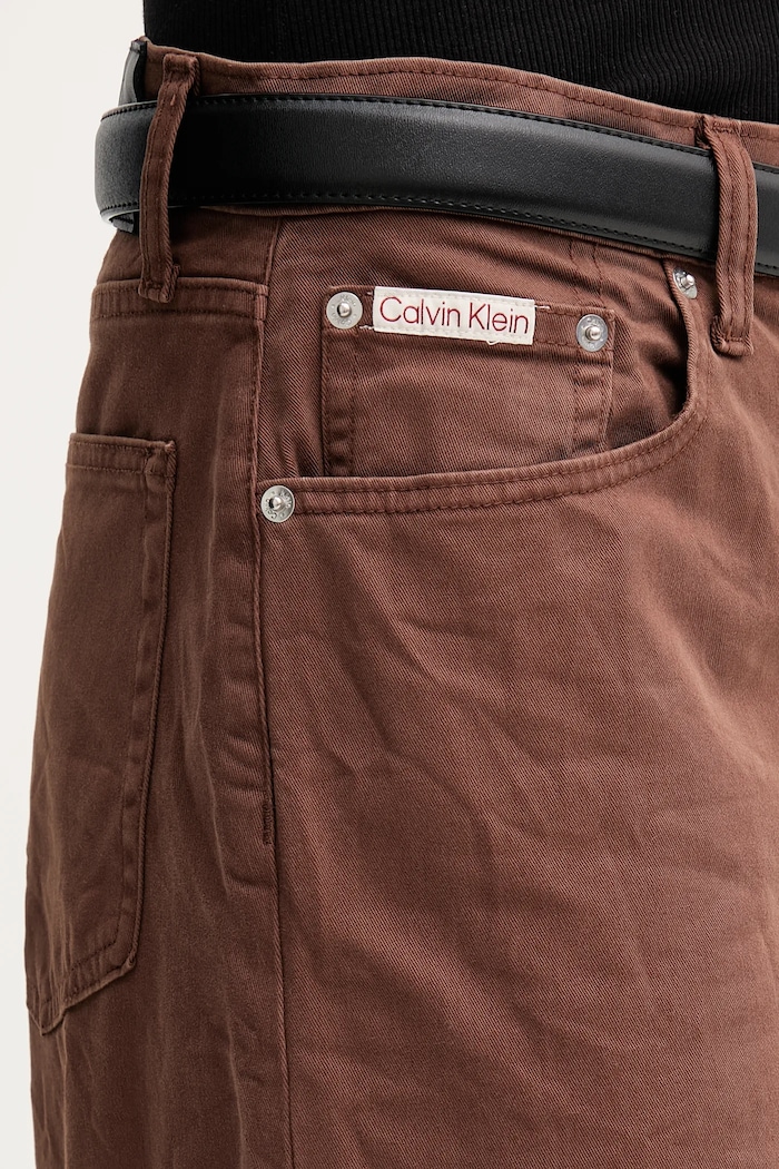 Oblečení Džíny Calvin Klein Jeans LV044D615G hnědá