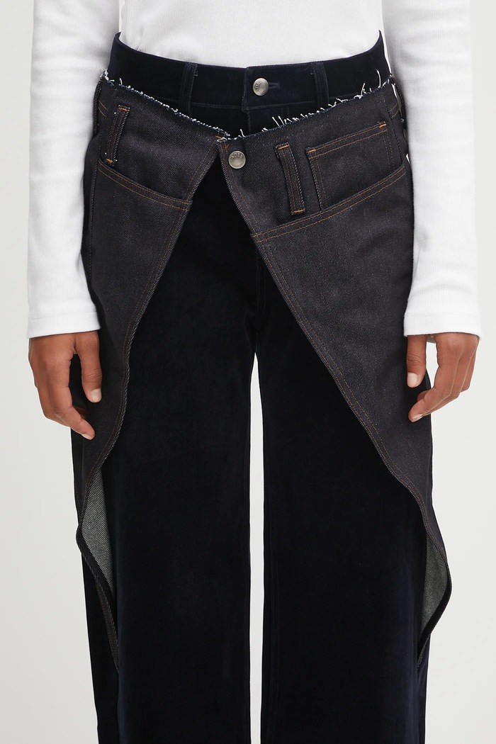 Andersson Bell trousers Zoe Wrap navy apa850w