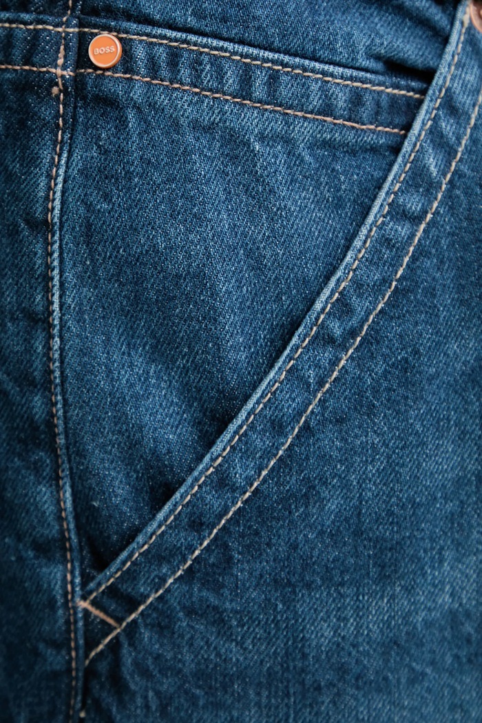 BOSS Orange jeans C_SLOUCHY PLTD MR albastru 50548420