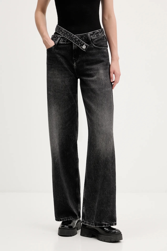 Rifle Karl Lagerfeld Jeans sivá A4W10047