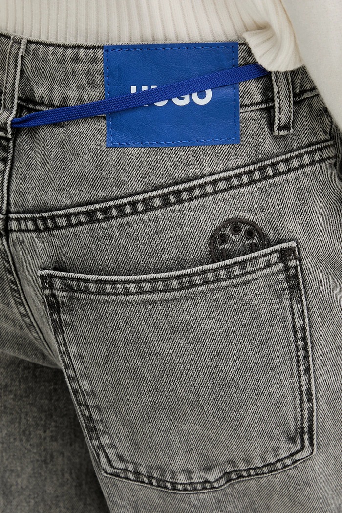 Τζιν παντελόνι Hugo Blue Dalessandra γκρί 50546307