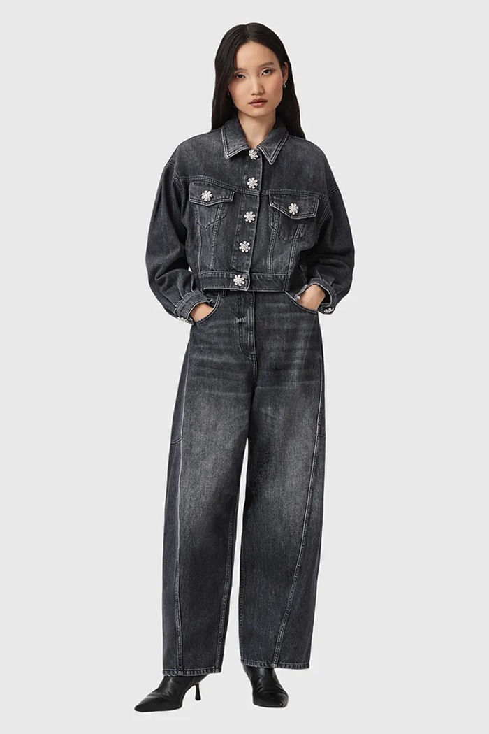 Traperice AllSaints CARTER visoki siva W010ED