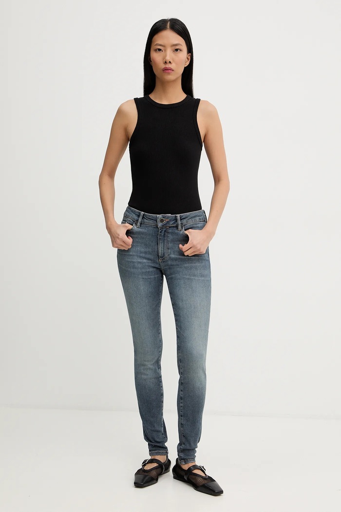 AllSaints jeans MILLER W023ED albastru AW25